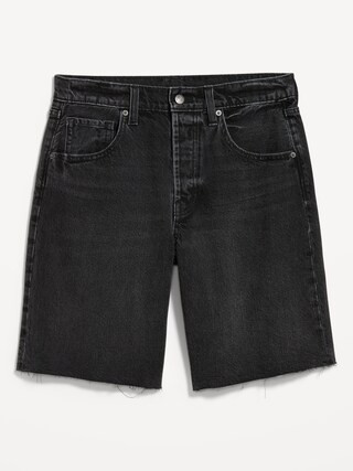Mid-Rise Baggy Jean Cut-Off Shorts -- 9-inch inseam | Old Navy (US)