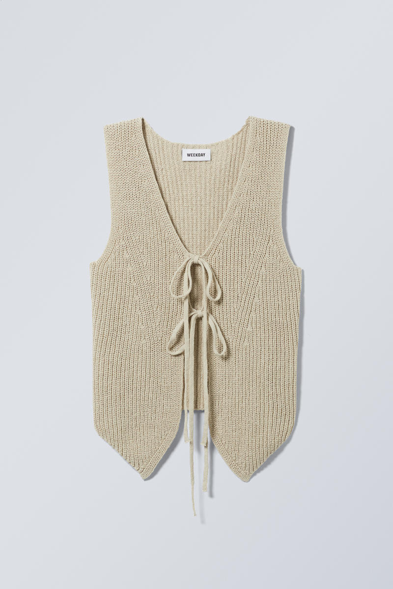 Slim Knitted Vest | Weekday