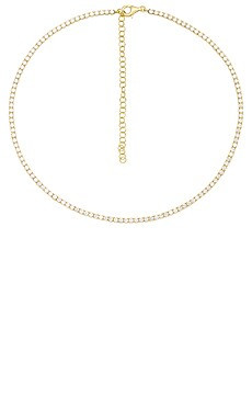 By Adina Eden Thin Tennis Choker in Gold from Revolve.com | Revolve Clothing (Global)