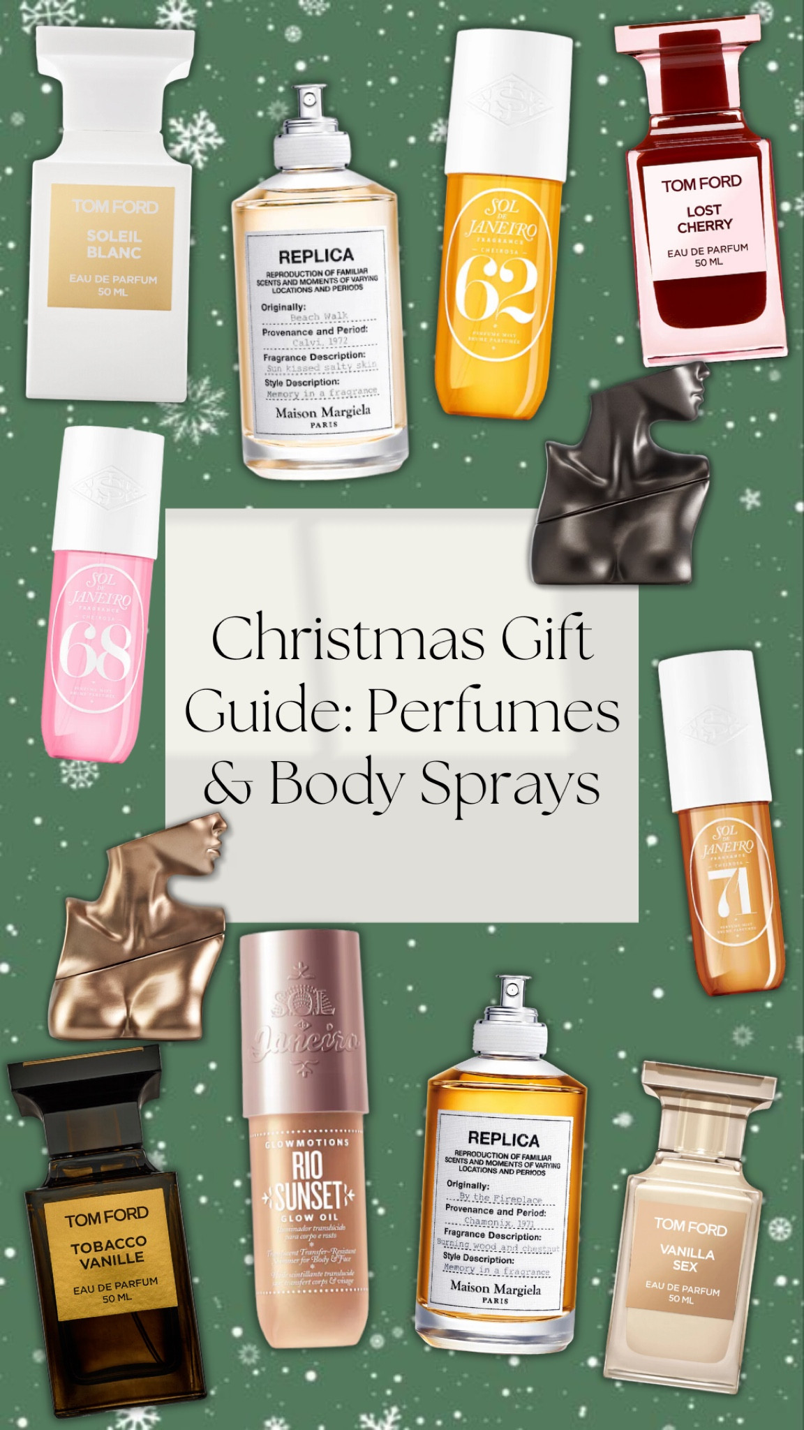 Christmas Gift Guide For Women: Perfume & Body Sprays. These are my favorite scents that any woman in your life is going to love.🤍 

#LTKFindsUnder50 #LTKGiftGuide #LTKHoliday