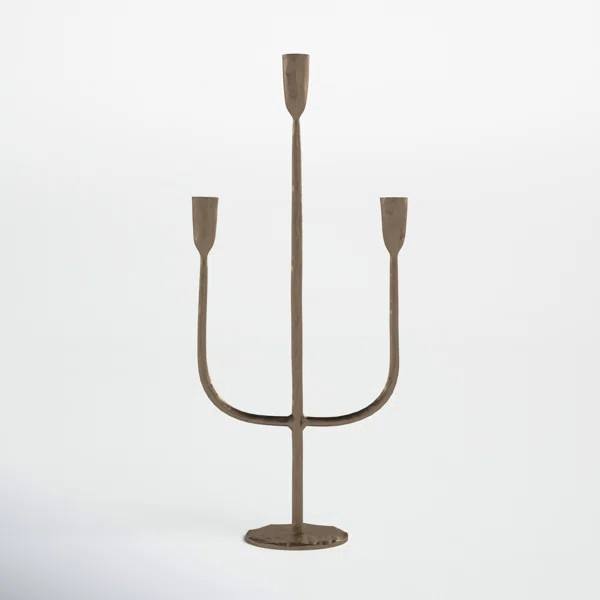 21.5" Iron Tabletop Candelabra | Wayfair North America