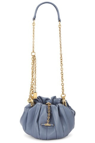 Chloe Plisse Shoulder Bag in Blue | FWRD 