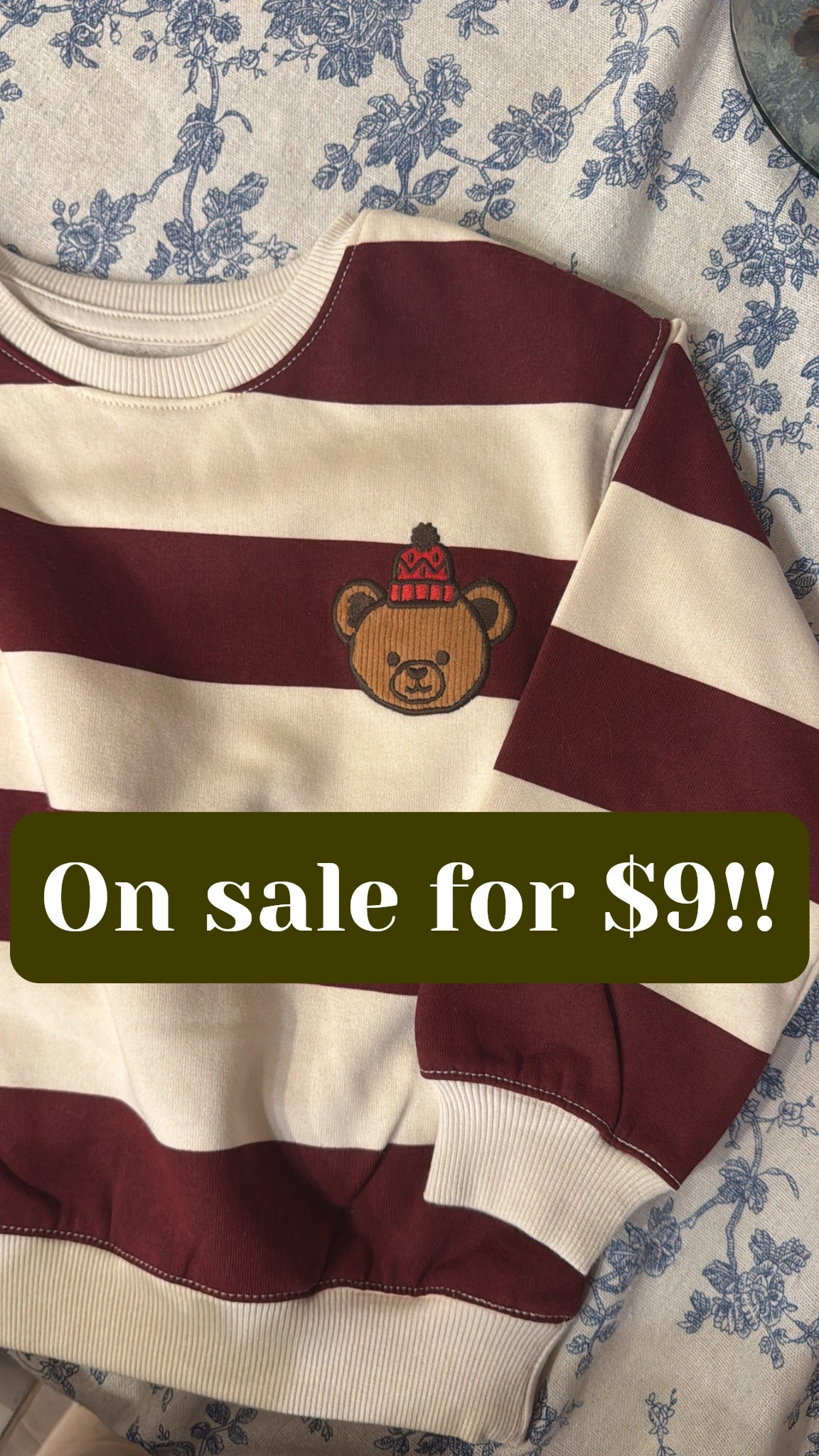 Teddy sweatshirt from target for $9! 

#LTKBaby #LTKKids #LTKmomlife