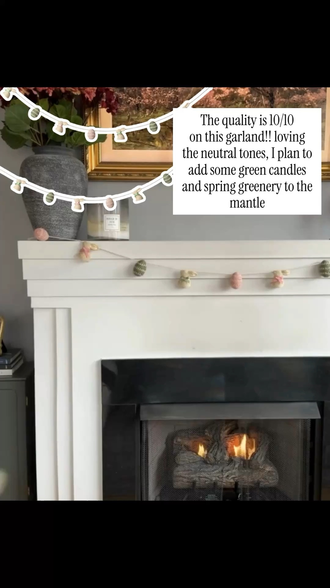 Can’t get over the quality of this Easter garland from Target! Linking some Easter mantle decor + frame tv art 

#LTKSeasonal #LTKHome