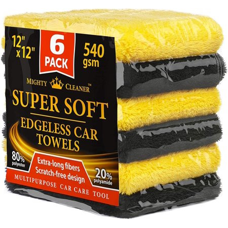 Premium Microfiber Towels for Cars - Thick Professional Microfiber Cleaning Cloth for Cars - 6 Pack  | Walmart (US)