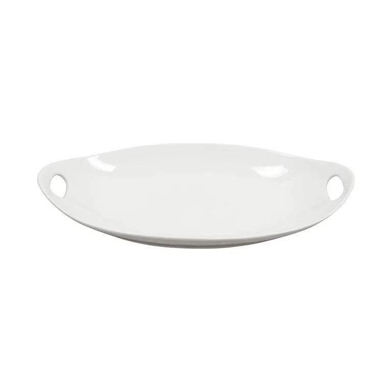 Better Homes & Gardens White Porcelain Tray with Handles | Walmart (US)