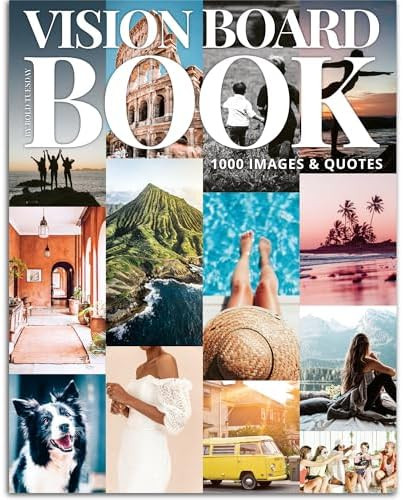 Vision Board Book Magazine for Women - 1000+ Diverse Pictures, Quotes, Self-discovery Exercises |... | Amazon (US)