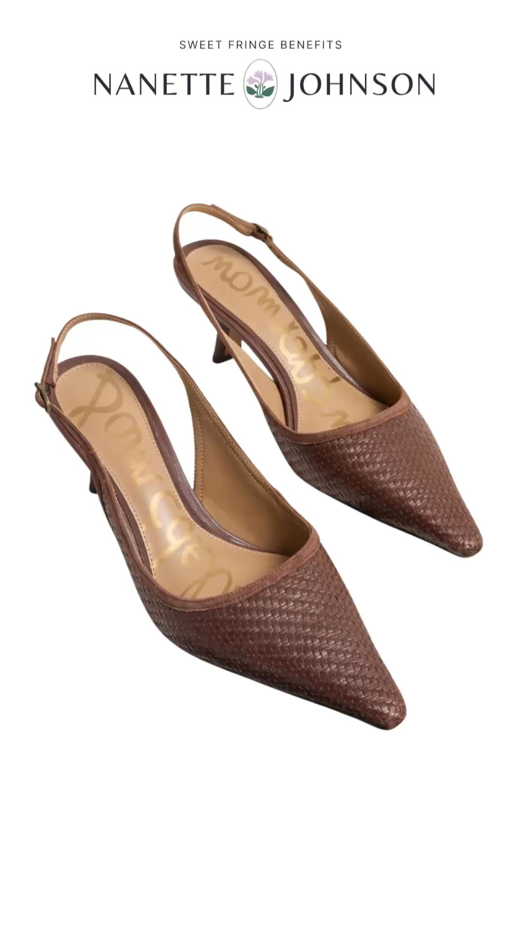 ⭐ This week's shoe standout! These woven brown slingback heels add a polished, feminine finish with a comfortable low heel.

💡 LTK MADE EASY
❤️ Heart = Support my posts!
🔖 Save = Get sale & restock alerts
📋 Lists = Keep favorites organized
📲 Share = Send lists and products to a friend. Hello, Christmas List!
💬 Comment = Ask me anything about what I'm wearing.:-)

#LTKgrwm #LTKOver40 #LTKWorkwear