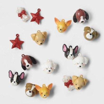 16ct Mini Dog Christmas Ornament Set - Wondershop&#8482; | Target