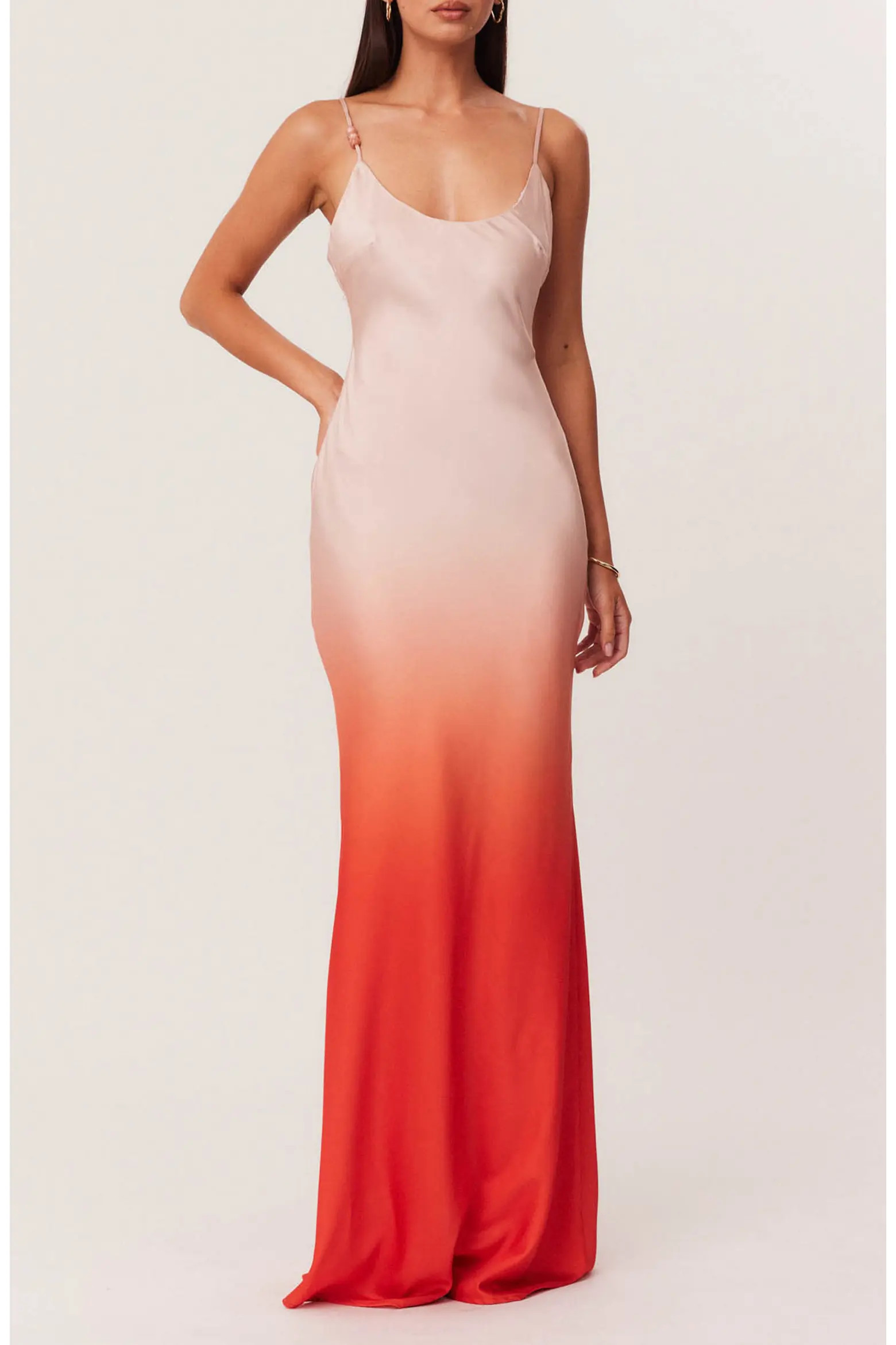 Amaya Ombr\u00e9 Satin Slipdress (Women) | Nordstrom | Nordstrom