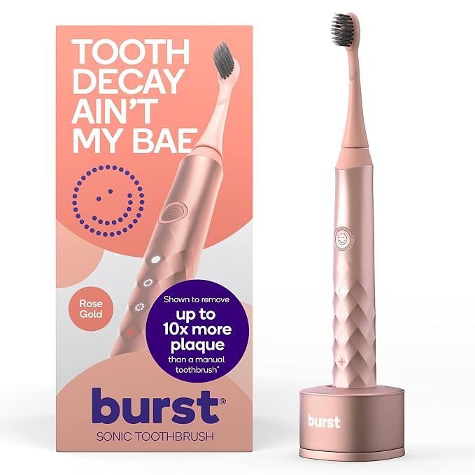 Burst Original Sonic Electric Toothbrush for Adults - Soft Bristle Toothbrush for Deep Clean, Sta... | Amazon (US)