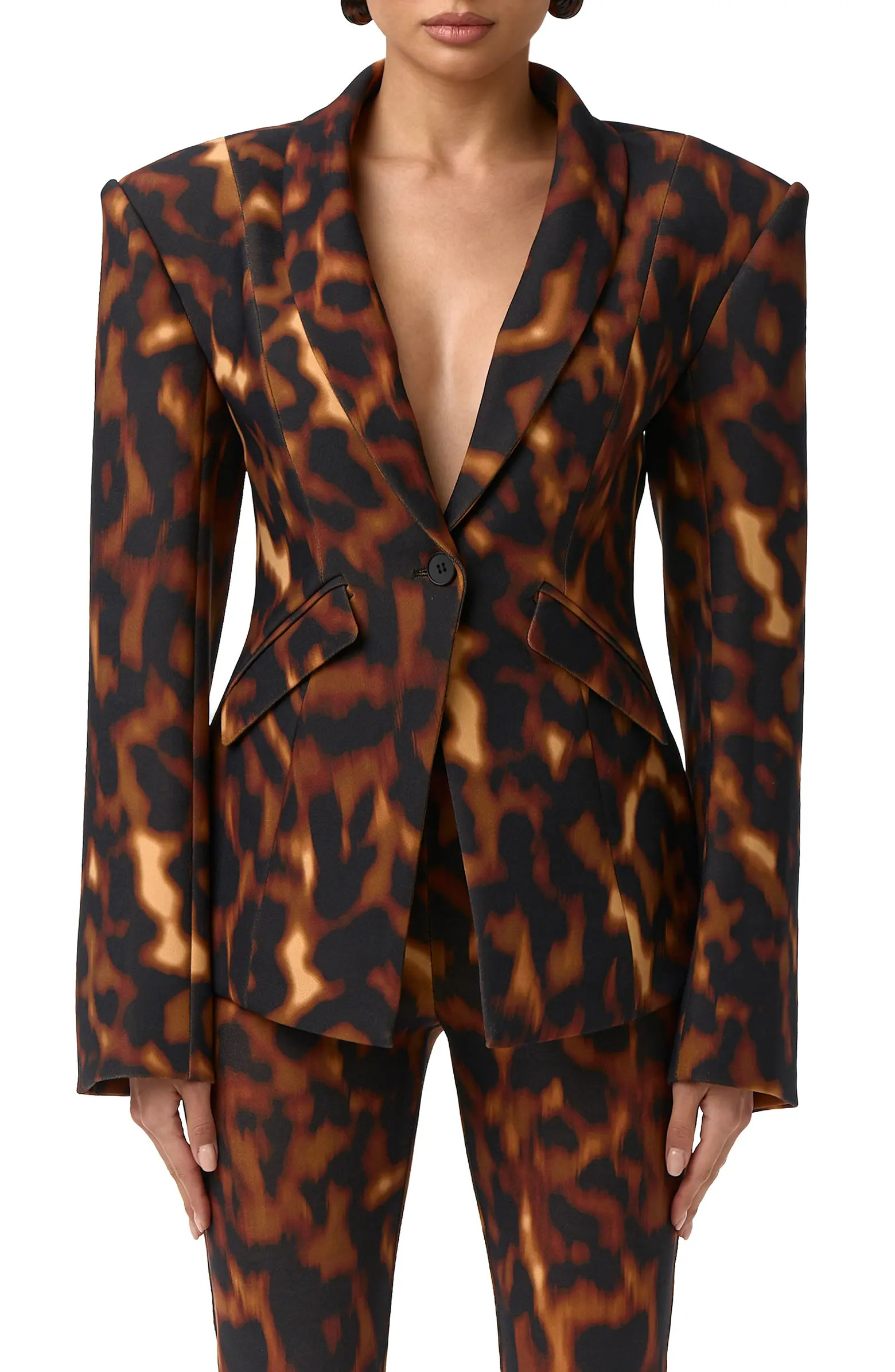 Animal Print Ponte Blazer | Nordstrom