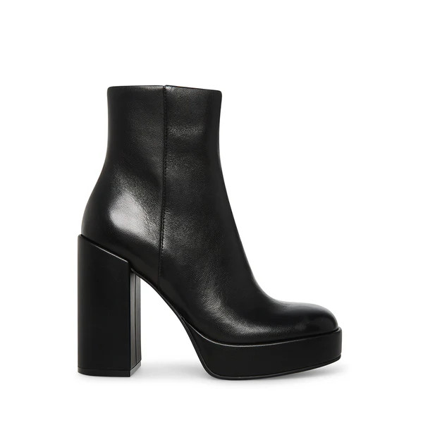 ZENIA BLACK LEATHER | Steve Madden (Canada)