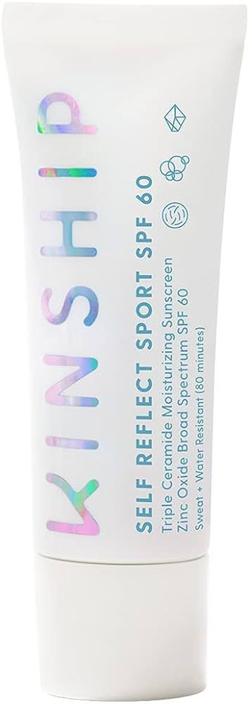 Kinship Self Reflect Sport SPF 60 Facial Sunscreen - Triple Ceramide Face Moisturizer with SPF Al... | Amazon (US)