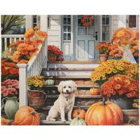 Fall in The Country 500 Piece Puzzle - Pumpkin Puzzle, Fall, Pumpkins, Farmhouse, Chrysanthemum, Pieces Hostess Gift Thanksgiving | Etsy (US)