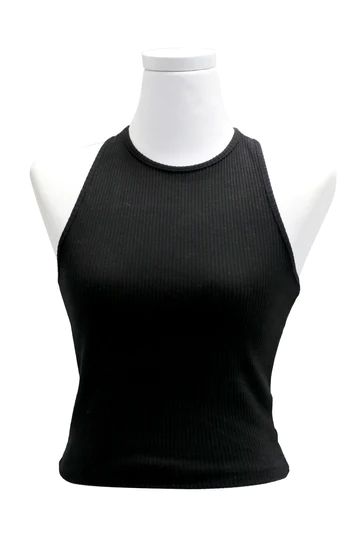 Mercy Ribbed Crop Tank Top | Storets (Global)