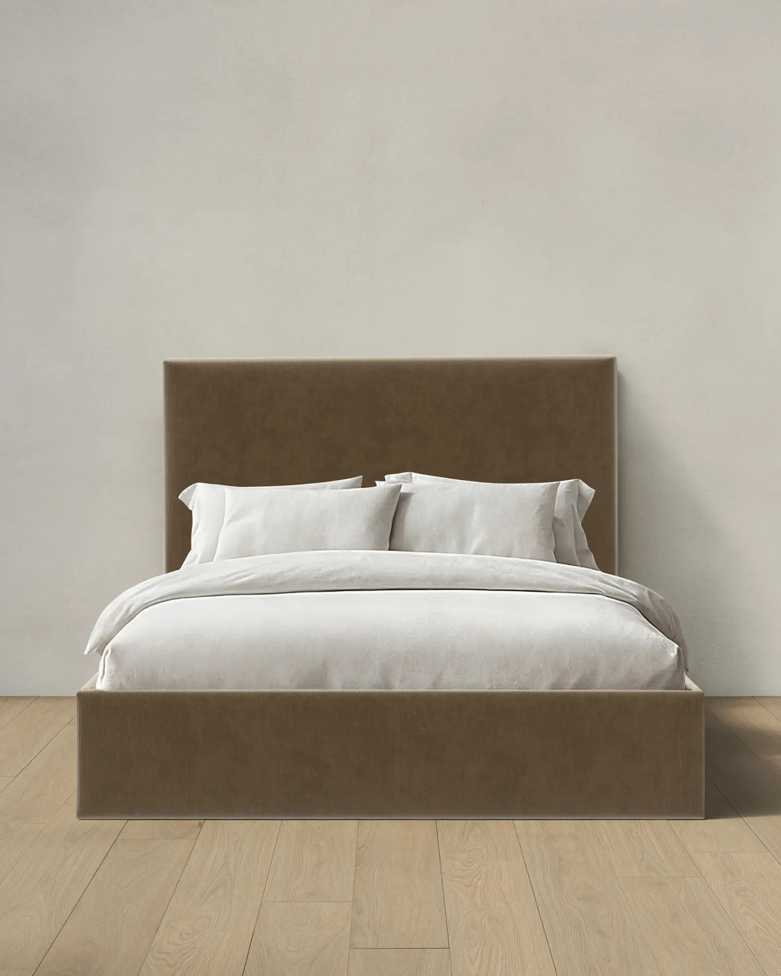 Square Bed in Performance Velvet | Quince
