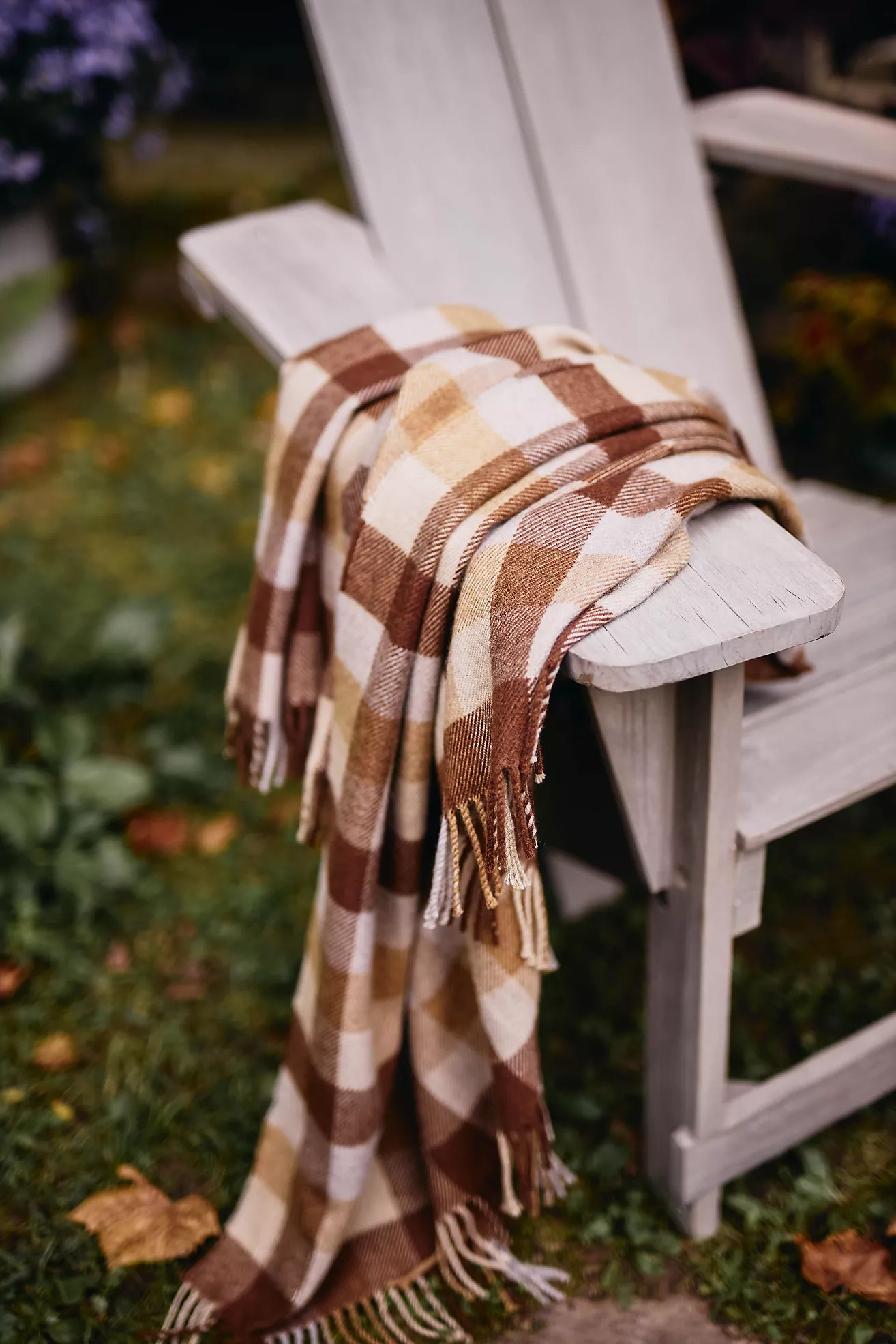 Carmello Plaid Merino Wool Throw | Anthropologie (US)