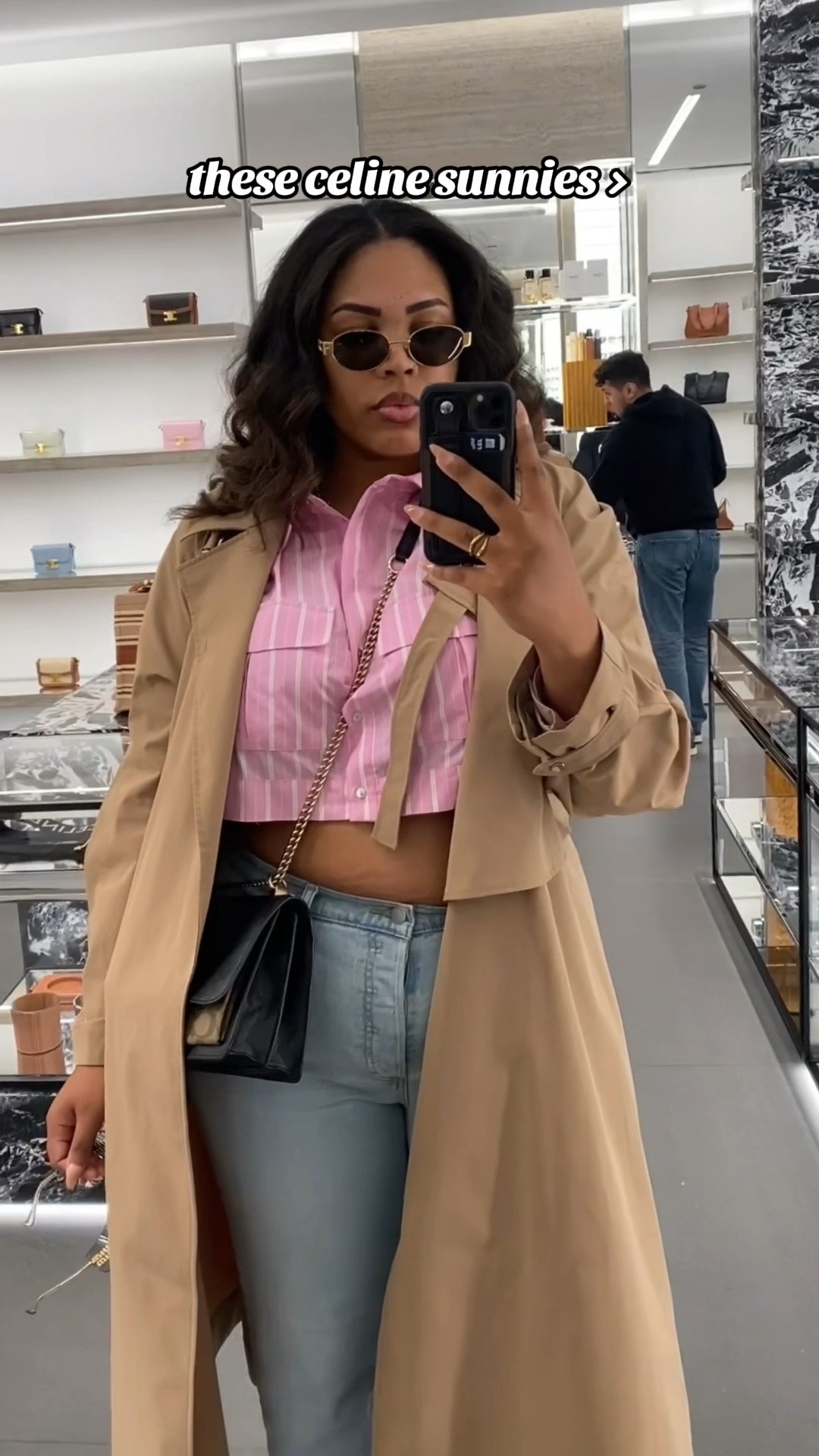 I adore these Celine sunnies but here’s a similar style 🫶🏽
#celine #triomphe #sunglasses #sunnies #summer #accessories

#LTKtravel #LTKsalealert #LTKstyletip