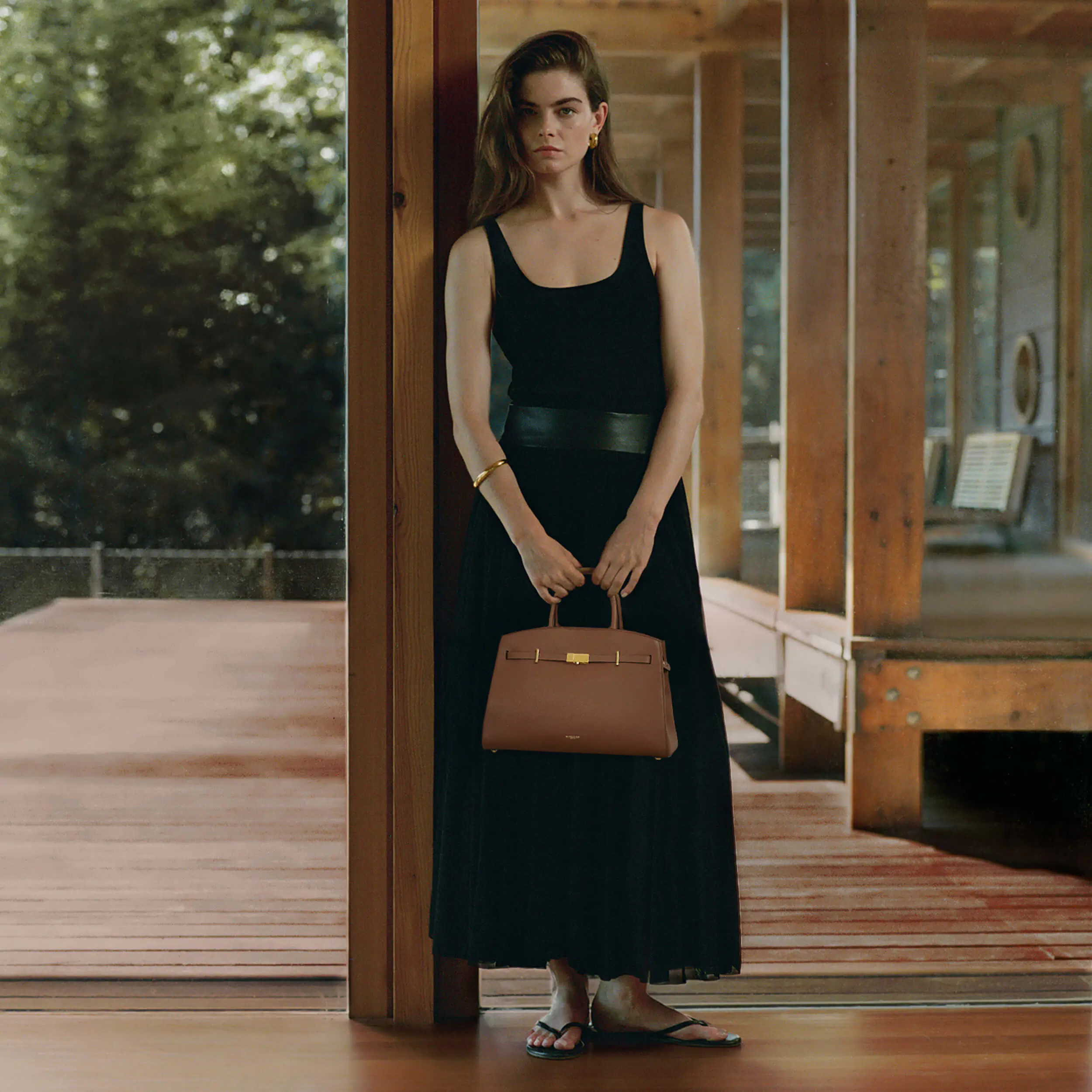 The Midi Hudson | Tan Small Grain | DeMellier | DeMellier