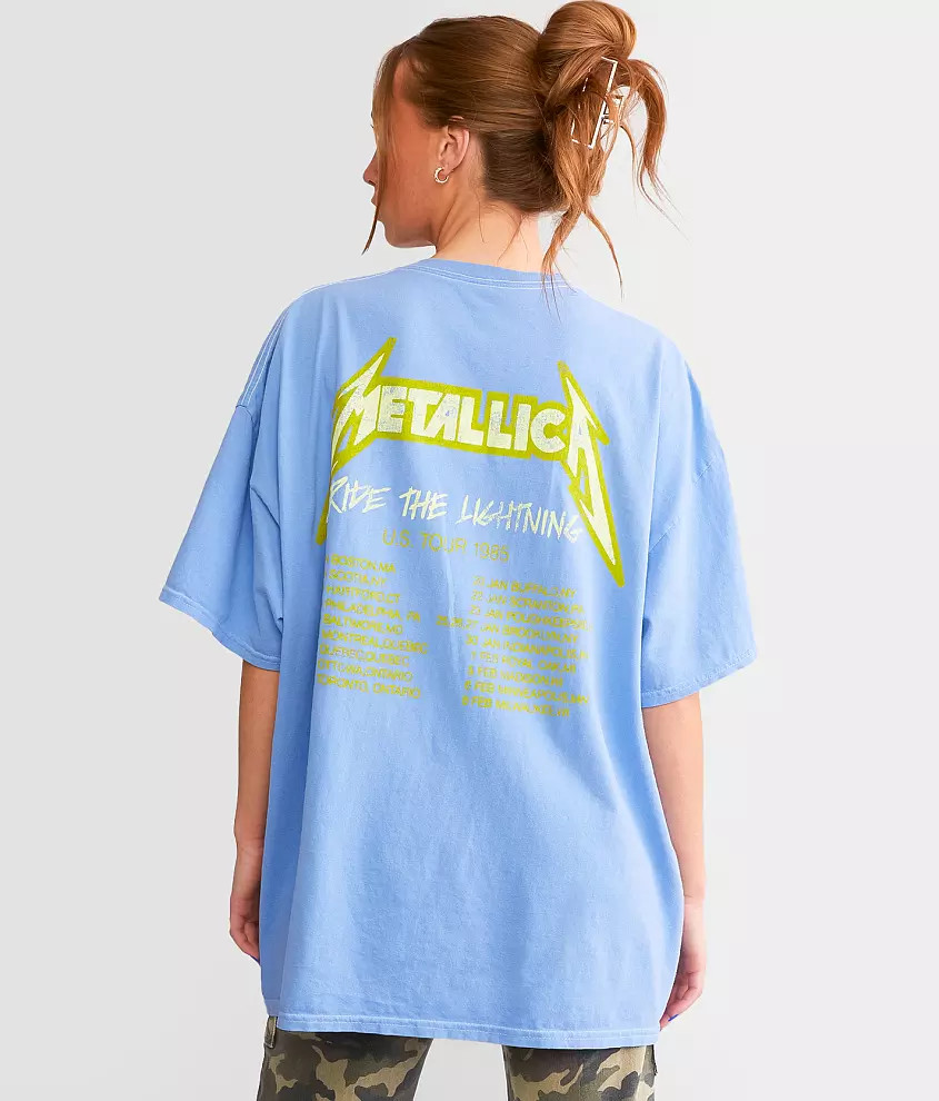 Metallica Ride The Lightning Oversized Band T-Shirt | Buckle