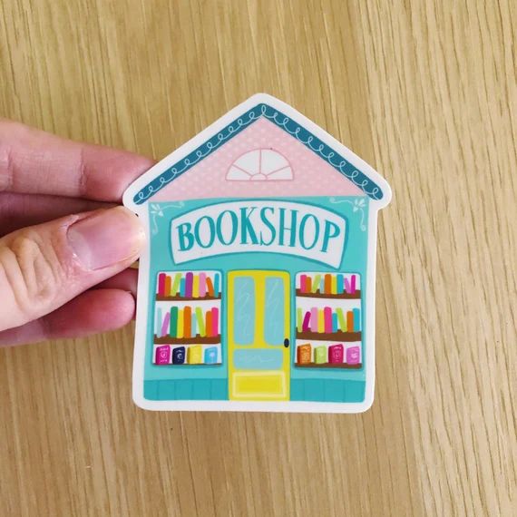 Bookshop Vinyl Sticker, Bookish Sticker, Bookstagram, Bookworm, Book Lover Gift, Library | Etsy (US)