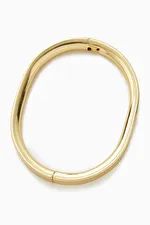 RECYCLED BRASS HINGED BANGLE - GOLD - COS | COS UK