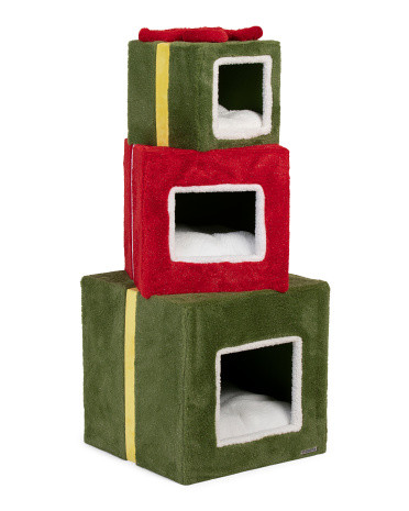 Christmas Present Cat Scratcher Hideaway | TJ Maxx