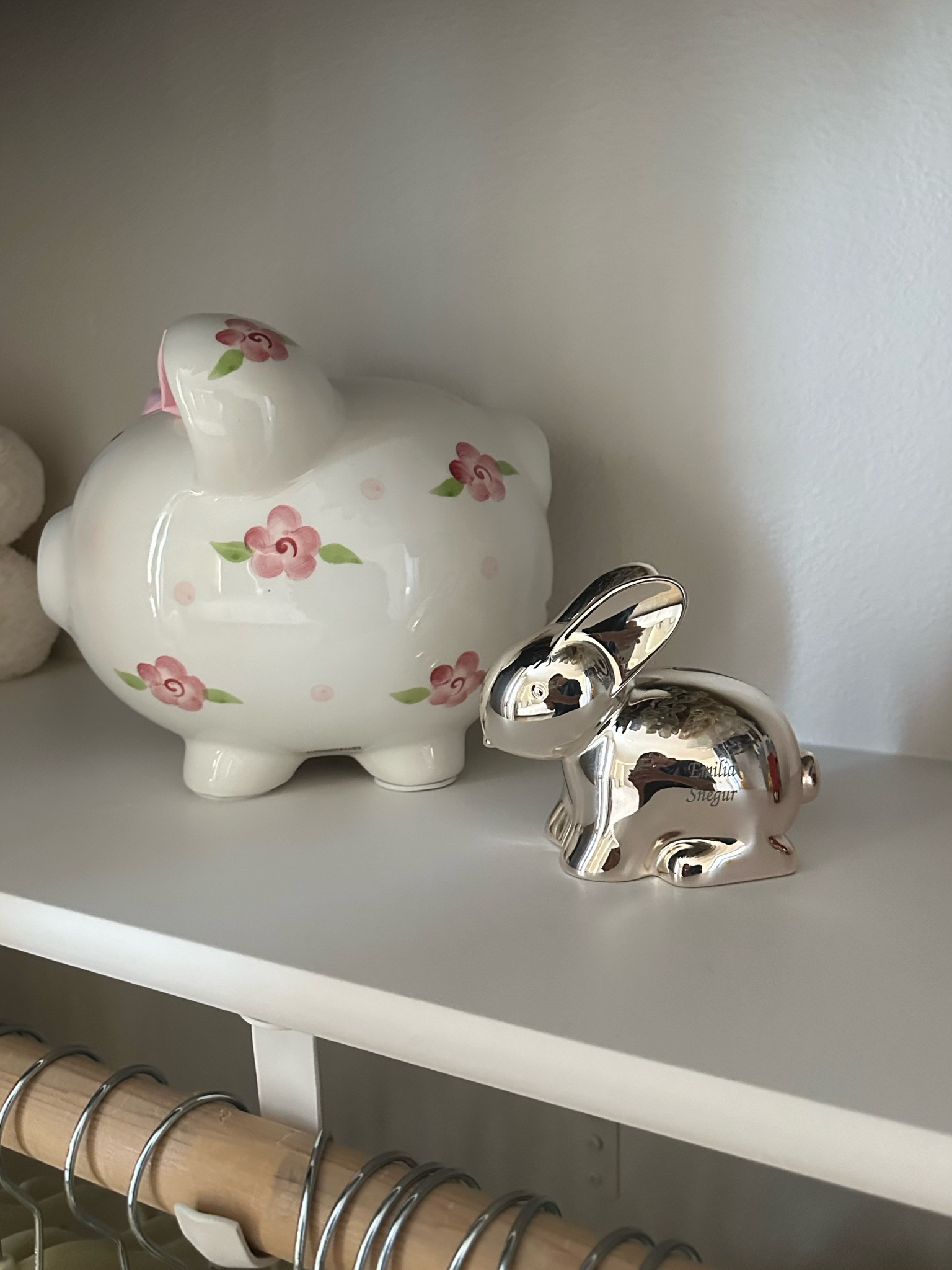 Baby heirloom piece . Piggy bank, engraved bunny coin bank

#LTKbaby #LTKfindsunder100