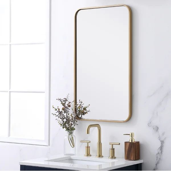 Alessandra Metal Framed Wall Mounted Accent Mirror | Wayfair North America