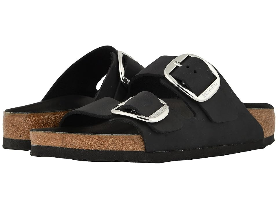 Birkenstock Arizona Big Buckle (Black Oiled Leather) Women's Shoes | Zappos