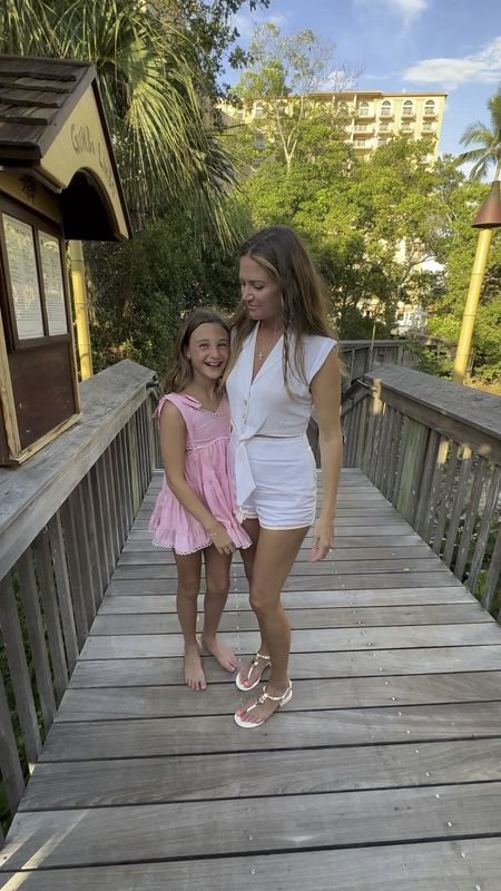 My outfit is by My beachy side and I am wearing a medium in the bottoms and small in the top. Marilyn Rose’s dress is her new favorite by one of her favorite brands. Katiej NYC #beachclothes 

#LTKTravel #LTKKids #LTKFamily