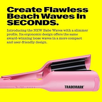 Trademark Beauty Babe Waves X 2 Barrel Curling Iron Hair Waver, 1.25" Quick Heat, Adjustable Temp... | Amazon (US)