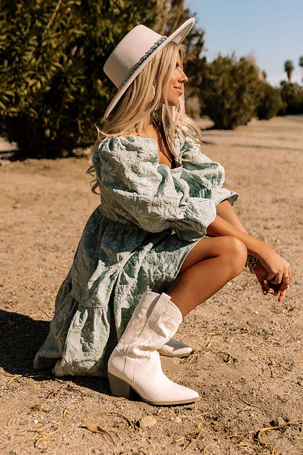 The Barrett Faux Leather Cowboy Boot | Impressions Online Boutique