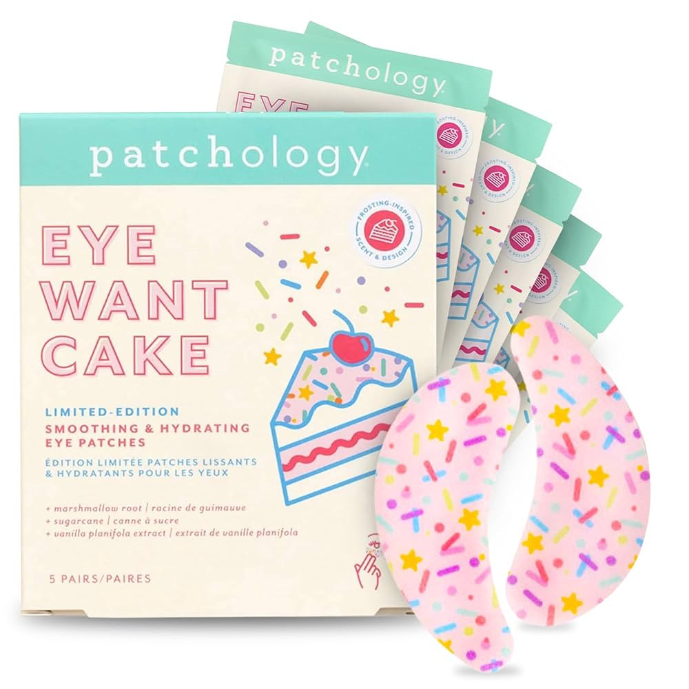 Patchology Eye Want Cake Limited Edition Hydrating & Smoothing Eye Patches – Under Eye Masks fo... | Amazon (US)