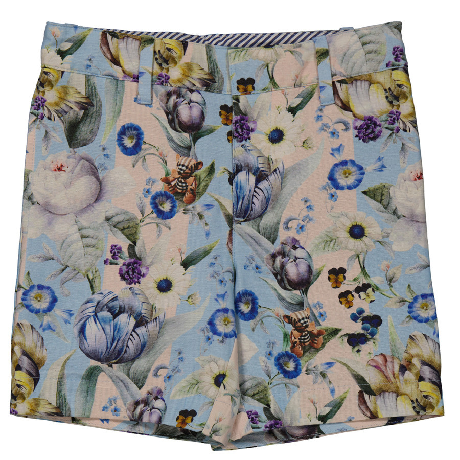 Burberry Kids All-Over Floral Print Linen Tailored Shorts | Jomashop.com & JomaDeals.com