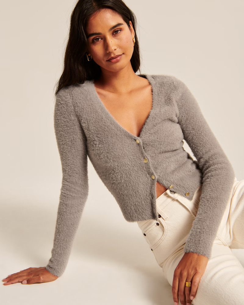 Women's Eyelash Slim Cardigan | Women's New Arrivals | Abercrombie.com | Abercrombie & Fitch (US)