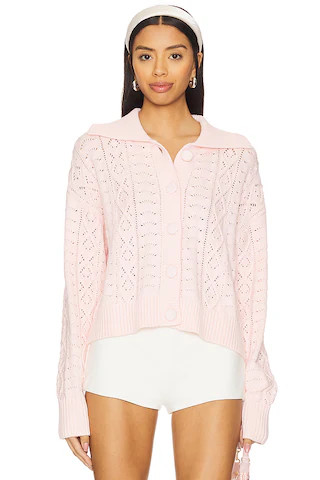 Tularosa Kaleo Cardigan in Light Pink from Revolve.com | Revolve Clothing (Global)