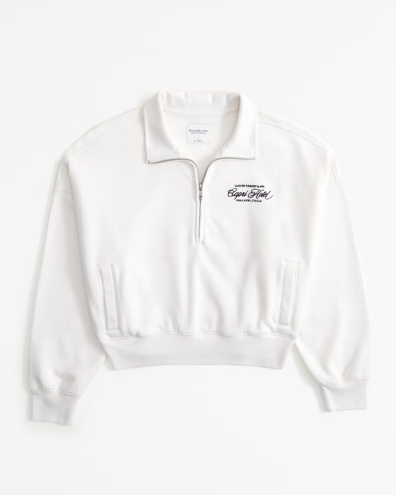 Lounge Graphic Mock Half-Zip | Abercrombie & Fitch (US)