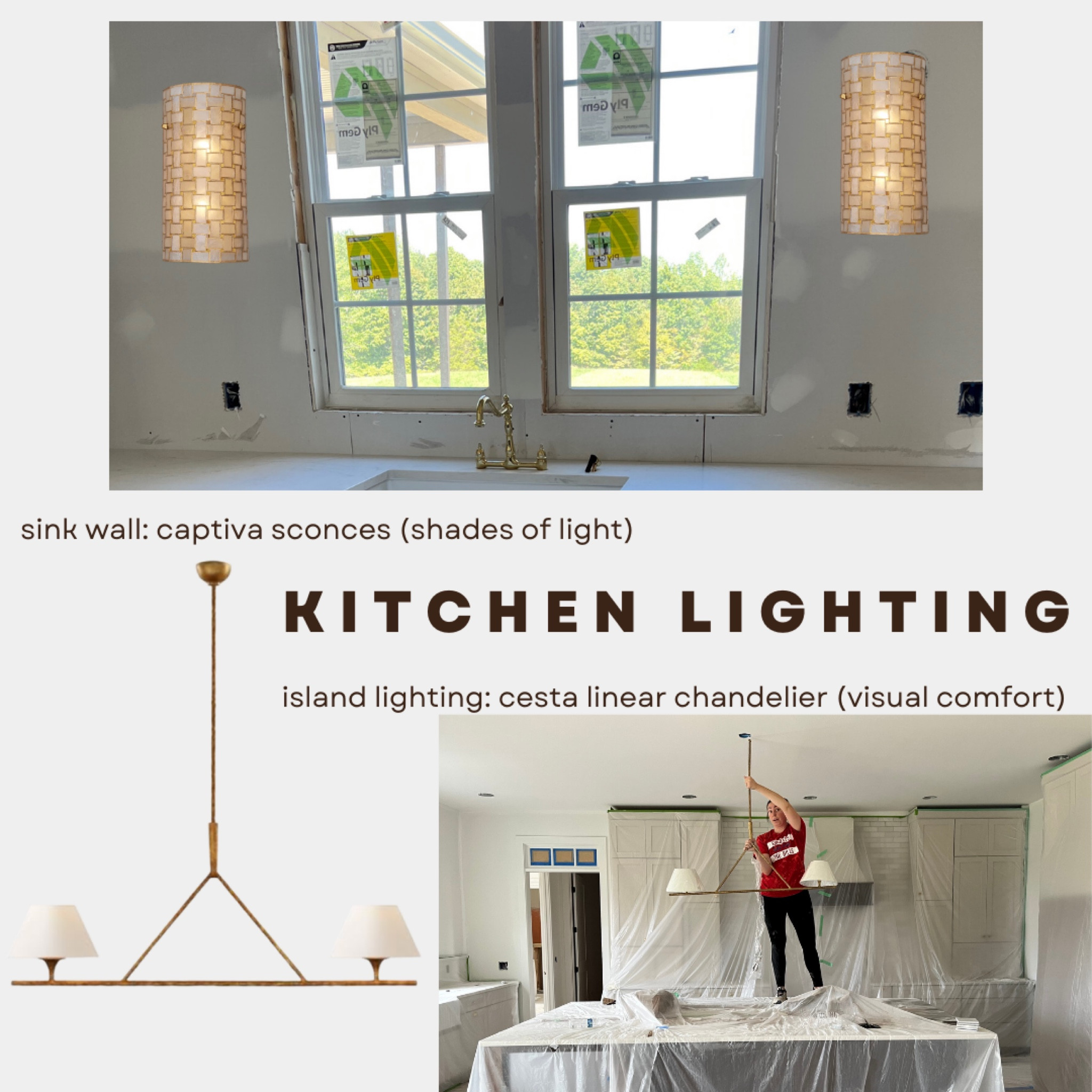 Cesta linear deals chandelier