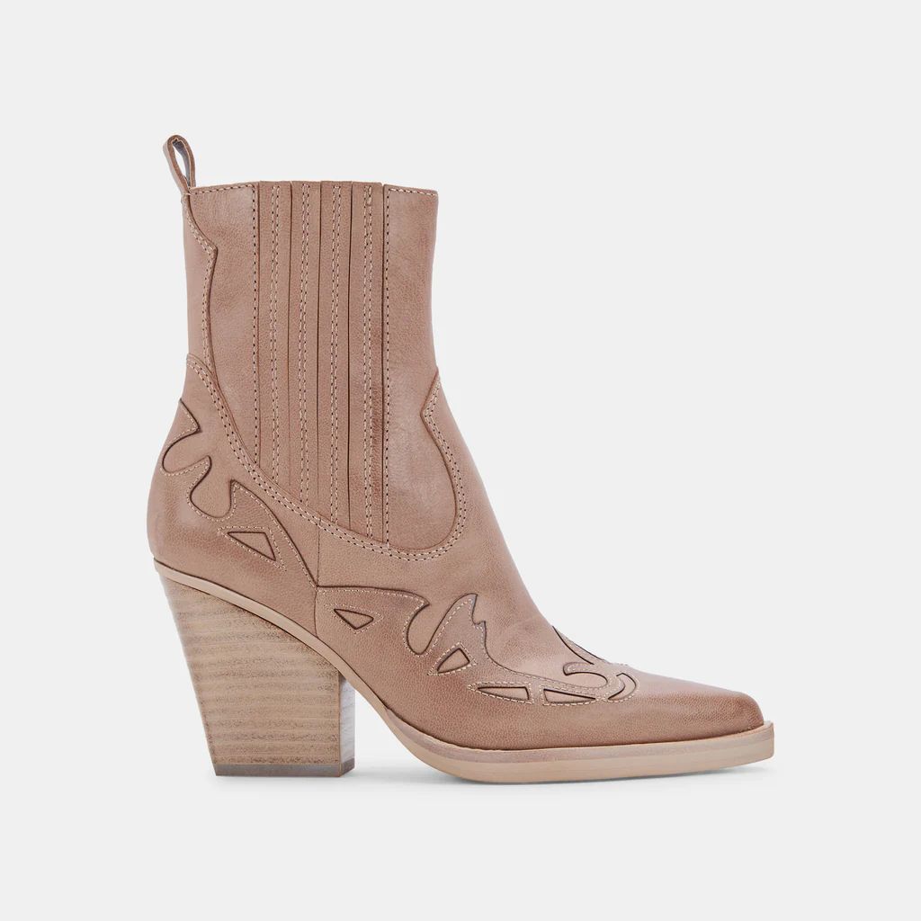 BEAUX BOOTS TAUPE LEATHER | DolceVita.com
