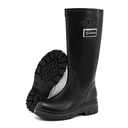 RIUETAR Rain Boots for Women, Waterproof Tall Knee High Womens Rain Boots, Comfort Chelsea Rubber Garden Boots Anti-Slip Mid Heel Rain Shoes Outdoor | Amazon (US)