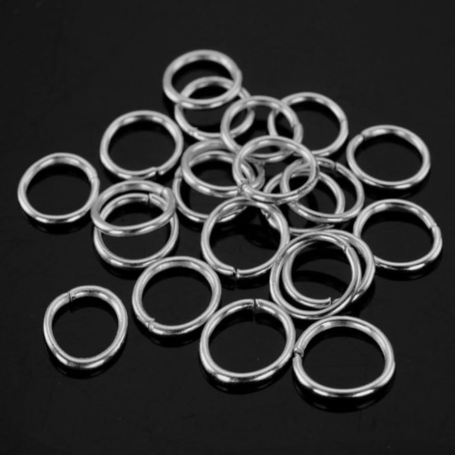 80 Pieces Hair Clip Rings Decorations, Braid Hair Loop Headband Accessories (Silver) | Amazon (US)
