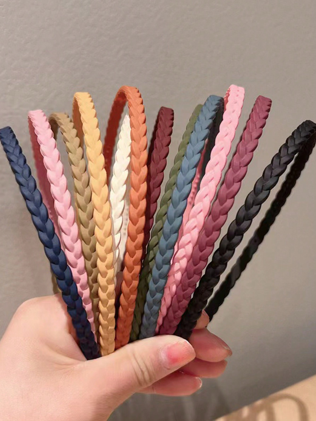 Trends4/6/12pcs Girls Minimalist Braided Non-Slip Plastic Headbands, Suitable For Daily Use | SHEIN