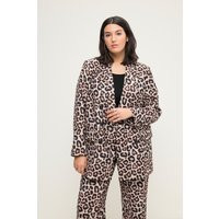 Double Breasted Leopard Print Blazer | Ulla Popken - US