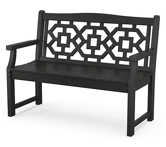 Make Your Selection: Martha Stewart by POLYWOOD Chinoiserie 48" Gardn Bench | QVC