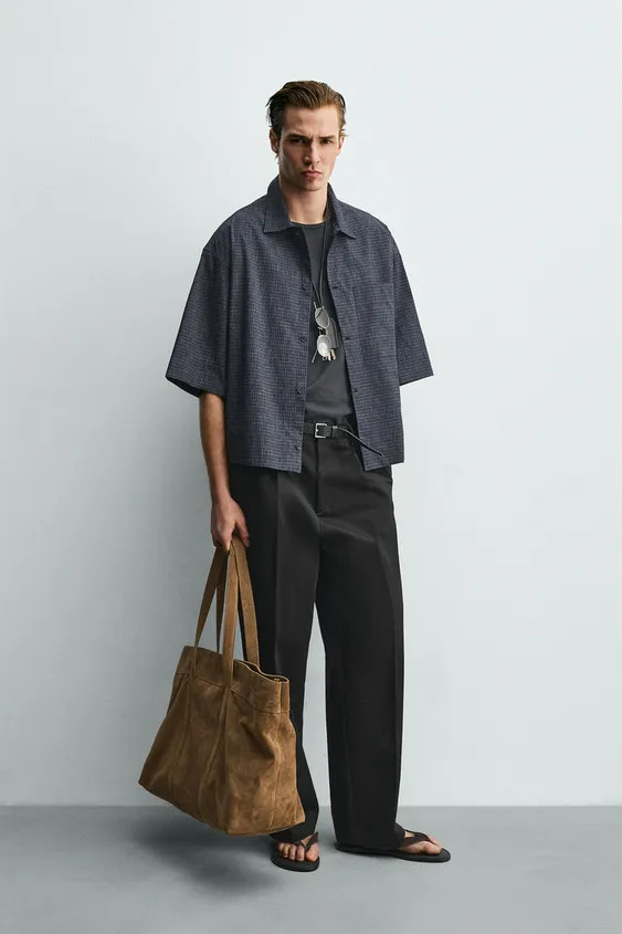 PLAID BOXY FIT SHIRT | Zara US