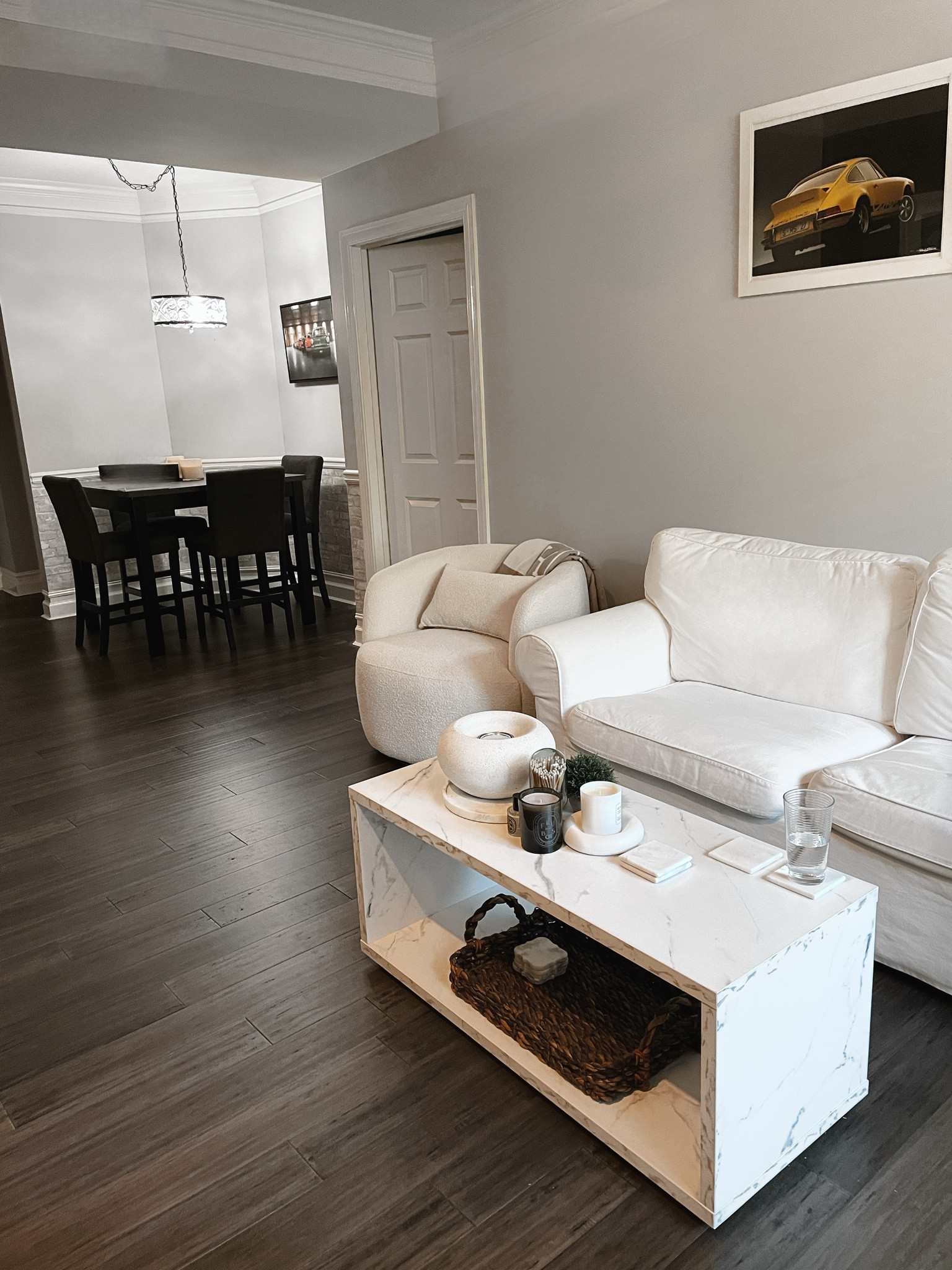 Living Room Space! Follow @hollyjoannew for style and home! So glad you’re here! Xx 
#neutral #home #luxury #interior #decor #minimalism #diptyque #candle #coffeetable #wayfair 

#LTKstyletip #LTKhome #LTKunder100