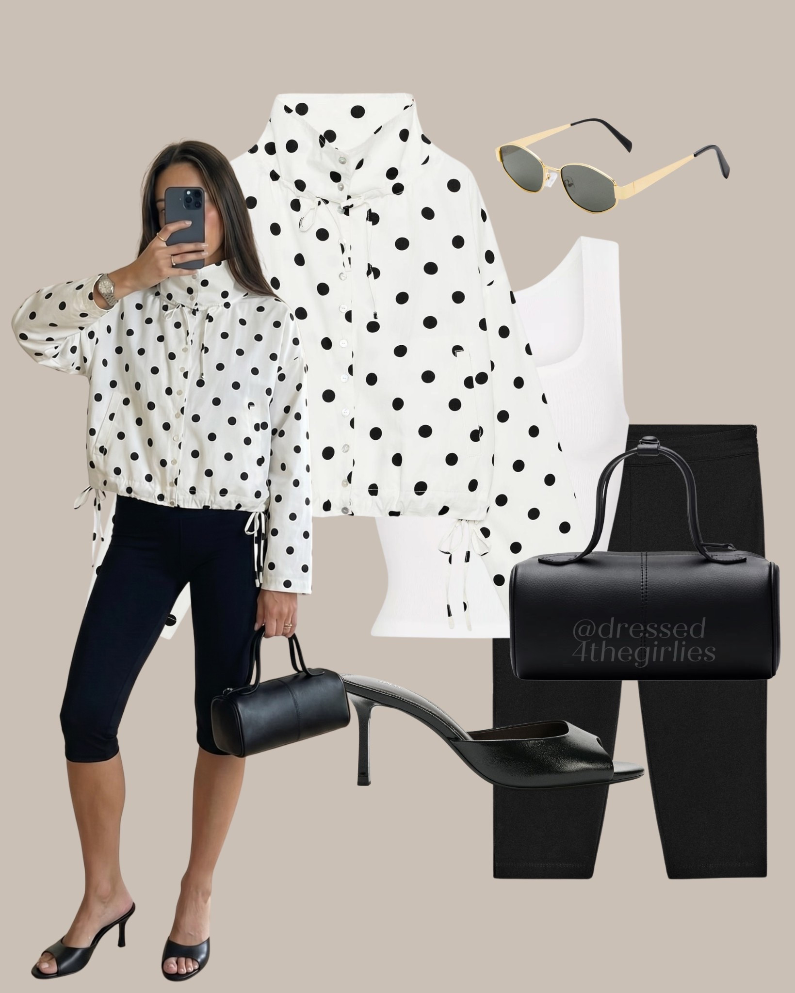 Polka jacket outfit🖤

#LTKsummer #LTKuk #LTKspring