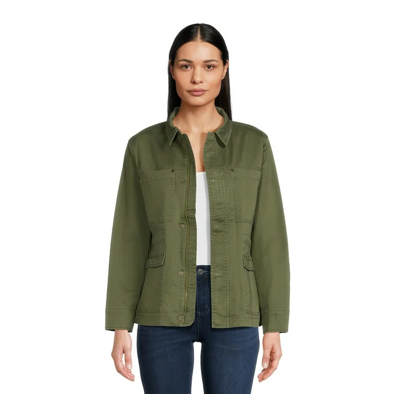 Time and Tru Women's Field Jacket, Sizes XS-XXXL | Walmart (US)